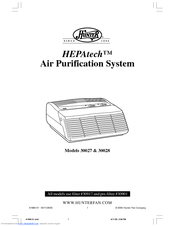 Hunter HEPAtech 30027 Owner's Manual