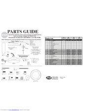 Hunter 23262 Parts Manual