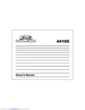 Hunter 44100 Owner's Manual