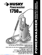 Husky Powerwasher 1750C Operator's Manual