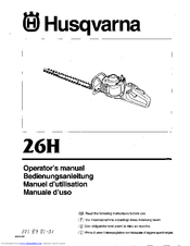 Husqvarna 26H Operator's Manual