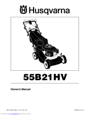 Husqvarna 55B21HV Owner's Manual