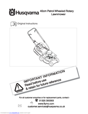 Husqvarna 965969501 Original Instructions Manual