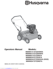 Husqvarna DT22B5FA Operator's Manual