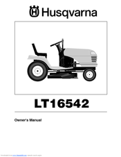 Husqvarna LT16542 Owner's Manual