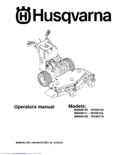 Husqvarna WH4817A Operator's Manual