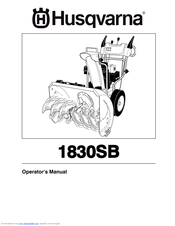 Husqvarna 1830SB Operator's Manual