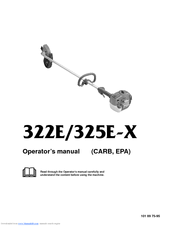 Husqvarna 322E/325E-X Operator's Manual