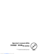 Husqvarna 335LS Operator's Manual
