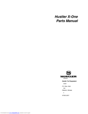 HUSTLER X-ONE Parts Manual