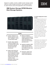 IBM System Storage N7000 Brochure & Specs
