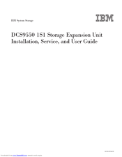 IBM DCS9550 1S1 Installation & Service Manual