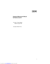 IBM 2169 Hardware Maintenance Manual