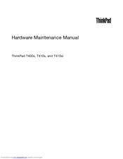 IBM ThinkPad T410s 2912 Hardware Maintenance Manual