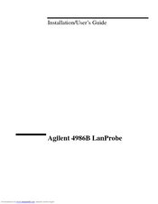 Agilent Technologies 4986B LanProbe Installation And User Manual