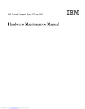 IBM 2179 Hardware Maintenance Manual