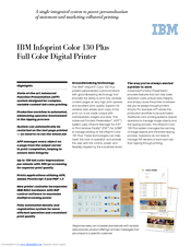 IBM 130 Plus Specification Sheet