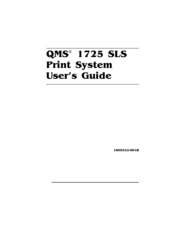 QMS 1725 SLS User Manual