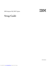 IBM Infoprint M22 MFP Setup Manual