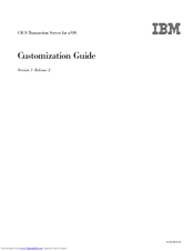 IBM SC34-6814-04 Customization Manual