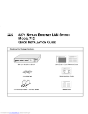 Ibm NWAYS 712 Quick Installation Manual