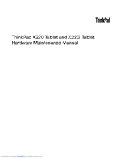IBM ThinkPad X220 Hardware Maintenance Manual