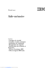 IBM THINKCENTRE Z125-4753-07 Mode D'emploi