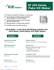 Ice-O-Matic EF250A38S Specification Sheet