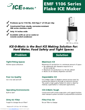 Ice-O-Matic EMF1106RS Specifications