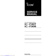 Icom IC-F3GT Service Manual