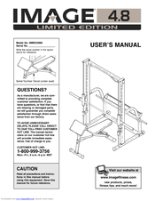 Image 4.8 Limited Edition Bench User Manual