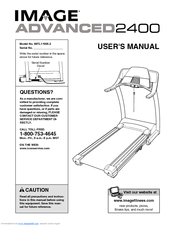 Image Advanced 2400 Treadmill User Manual