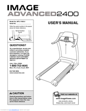 Image Advanced 2400 Treadmill User Manual