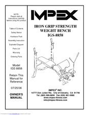 Impex IGS-8858 Owner's Manual