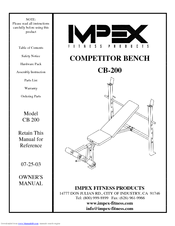 Impex COMPETITOR CB-200 Owner's Manual
