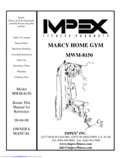 Impex Marcy MWM-8150 Owner's Manual