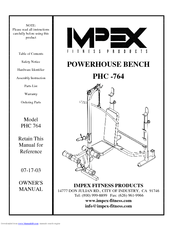 Impex POWERHOUSE PHC 764 Owner's Manual