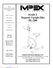 Impex MARCY PL 200 Owner's Manual