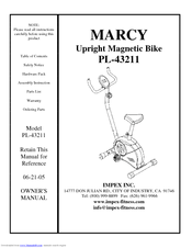 Impex MARCY PL-43211 Owner's Manual