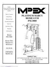 Impex PLATINUM MARCY PM-3000 Owner's Manual