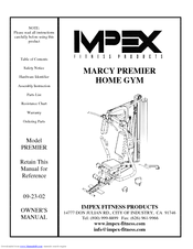 Impex MARCY PREMIER Owner's Manual