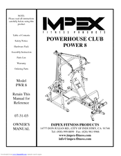 Impex POWERHOUSE CLUB POWER 8 Owner's Manual