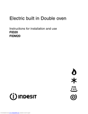 Indesit FIDM20 Instructions For Installation And Use Manual