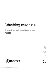 Indesit WE12S Instructions For Use Manual