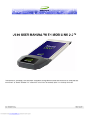 Novatel Merlin U630 User Manual
