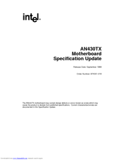 Intel AN430TX - Motherboard - ATX Specification Update
