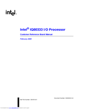 Intel IQ80333 Reference Manual