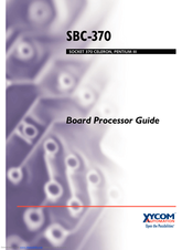 Xycom SBC-370 Board Processor Manual