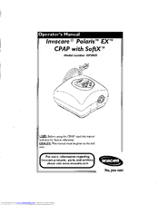 Invacare Polaris EX CPAP with SoftX ISP3000 Operator's Manual