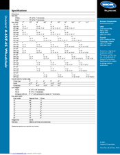 Invacare F-6S Specification Sheet
